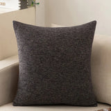 Scandinavian ins style solid colour pillow cover heavy cotton linen living room sofa cushion winter waist pillow case