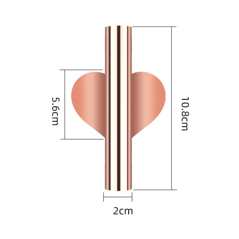 Wall Mounted Flower Tube Wall Metal Vase Decoration Stand Rose Gold Vase Stand For Displaying Flower Decoration