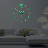 Digital Clock Wall Stickers Needle Decoration Glowing Clocks DIY Bedroom Living Home Quartz Creatives Removable Room Watches