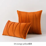 30x50cm 45x45cm 50x50cm Stripe Velvet Throw Pillow Cover Boho Farmhouse Orange Cushion Cover Modern Throw Square Cozy Pillowcase
