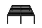 14 Inch High,Bed Frame Platform,Metal Bed,Heavy Duty Steel Slat Mattress Foundation,Easy Assembly,No Noise and Shaking,Black