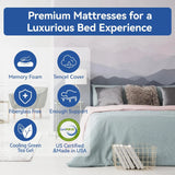 Extra Firm Twin Size Mattress 8Inch with Tencel Cover,CertiPUR-US High Density Bed-Mattress in Box for Back Pain in USA75''x39''