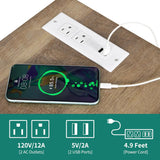 TV Stands for Living Room, Modern Entertainment Center Power Outlets for Television up to 65 Inch, Media Console TV Cabinet