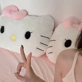 Sanrio Big Size Hello Kitty Back Cushion Stuffed Anime Sofa Bed White Cat Pillow Cuddly Plushies Washable Home Decor Gifts Girl