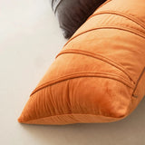 30x50cm 45x45cm 50x50cm Stripe Velvet Throw Pillow Cover Boho Farmhouse Orange Cushion Cover Modern Throw Square Cozy Pillowcase