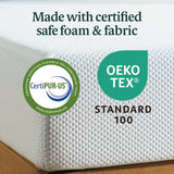 8 Inch Green Tea Cooling Memory Foam Mattress [New Version], Twin, Fiberglass Free, Medium Firmness, Cooling Gel Foam