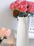 Home ins wind plastic vase living room fall-resistant simulation vase decoration Creative simple vase A model one