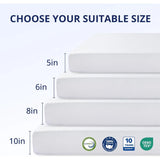 Mattress 8 Inch Green Tea Memory Foam Mattress for Cool Sleep & Pressure Relief, Fiberglass Free, Bed in a Box