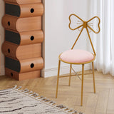 Butterfly Backrest Chair Velvet Accent Chair Soft Flannelette Cushion Vanity Stool Elegant Dining/Lounge Chair