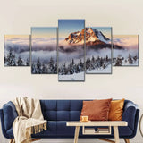 Landscape Canvas Posters Home Decor 5 Pieces Natural Lake Paintings Wall Art Scenery Pictures Modular Living Room Decor Unframed