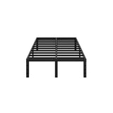 14 Inch High,Bed Frame Platform,Metal Bed,Heavy Duty Steel Slat Mattress Foundation,Easy Assembly,No Noise and Shaking,Black