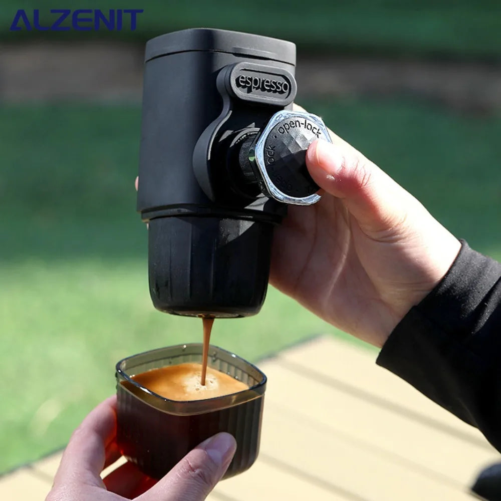 Portable Hand Pressed Coffee Machine Capsule Coffee Powder Household Travel Outdoor Small Espresso Machine Home Accessories