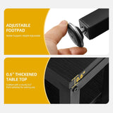 Black TV Stands for Living Room w/Power Outlet, TV Stand with Mount, LED Entertainment Center for 70/65/60 inch TV