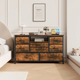 Fabric Drawer For Bedroom With Power Outlet, Chests Of Drawers For Bedroom, Living Room, Closet, Entryway, Living Room Storage