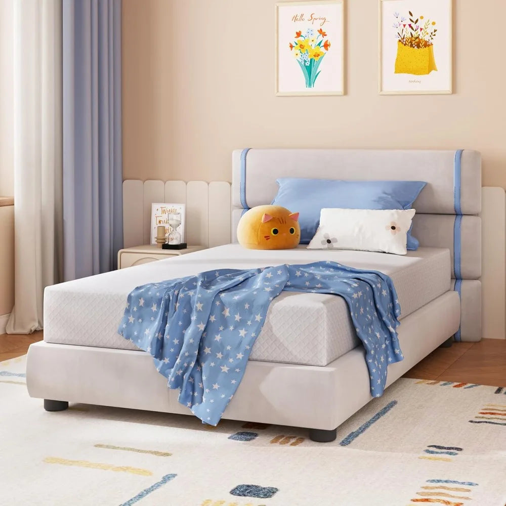 Mattress 8 Inch Green Tea Memory Foam Mattress for Cool Sleep & Pressure Relief,CertiPUR-US Certified Medium Mattresses in a Box