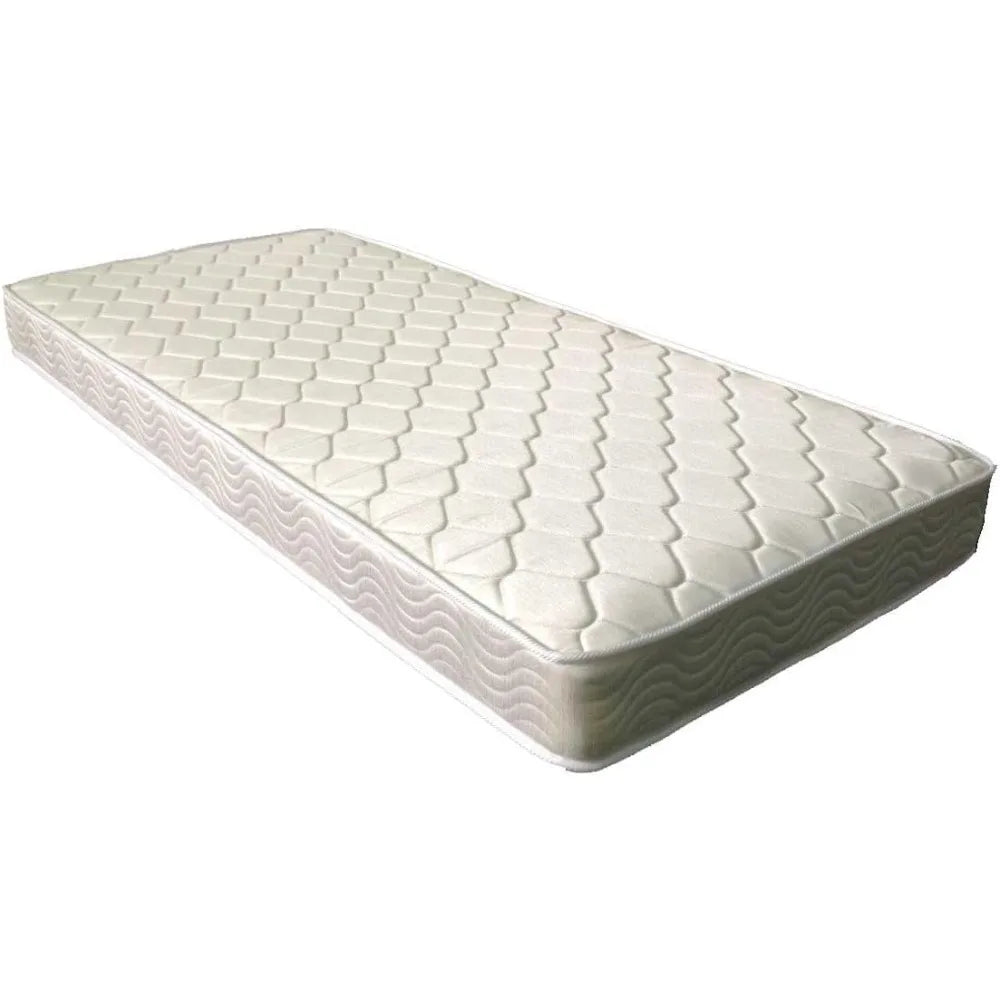 6-Inch Twin Size Mattress Gel Memory Foam Firm - Tight Top, Pocketed Coils - Breathable Polyester Cover - Innerspring