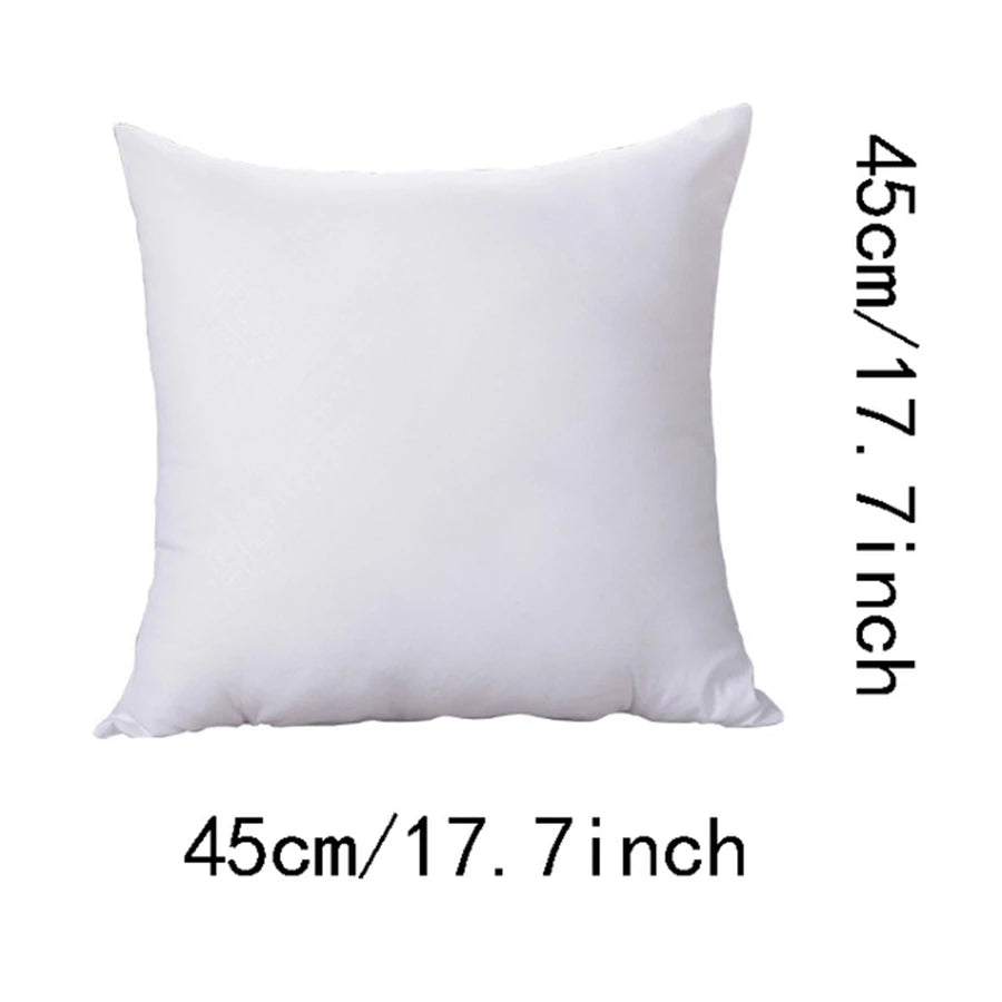 Classic 45x45cm Solid Color Cushion Core Soft Head Pillow Inner PP Cotton Filling Funny Health Care Customized Cushion Filler