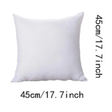 Classic 45x45cm Solid Color Cushion Core Soft Head Pillow Inner PP Cotton Filling Funny Health Care Customized Cushion Filler