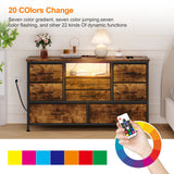 Fabric Drawer For Bedroom With Power Outlet, Chests Of Drawers For Bedroom, Living Room, Closet, Entryway, Living Room Storage