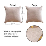 1/2Pcs Green Throw Pillow Covers Cotton Linen Sofa Pillow Cover with Tassel Boho Gift Farmhouse Pillowcase Christmas Home Decor